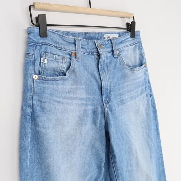 AG Adriano Goldschmied Light Blue Flare Jeans - Picture 2 of 13